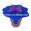 2015 Promotional gift Food Grade Silicone Cup Cover/Silicone Cup Lid